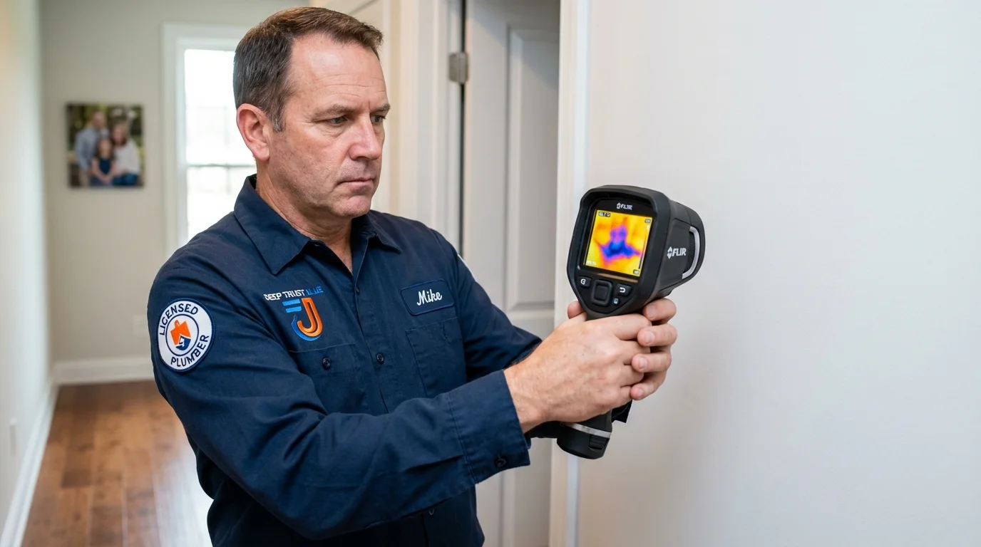 Thermal imaging leak detection by Johns Plumbing LLC in Ontario